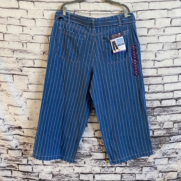 💝👼😇SEVEN7- Wide Leg Capri Pants - Size 16 - Picture 8 of 12